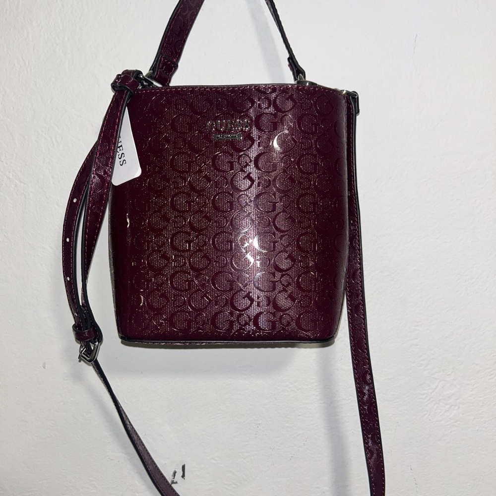 NWT Guess Burgundy Shoulder Or Handbag Purse